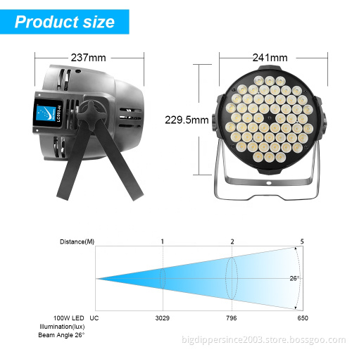 Big Dipper Betopper SevenStars New arrival LC003-H warm white+Cold White LED Par Light stage led light